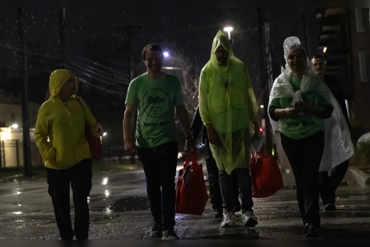 San Antonio Volunteers Brave Rain to Survey Homeless, Uphold Advocate's Legacy