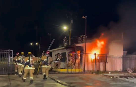 San Bernardino Firefighters Extinguish Blaze at Former Auto Dealership with Rapid Response