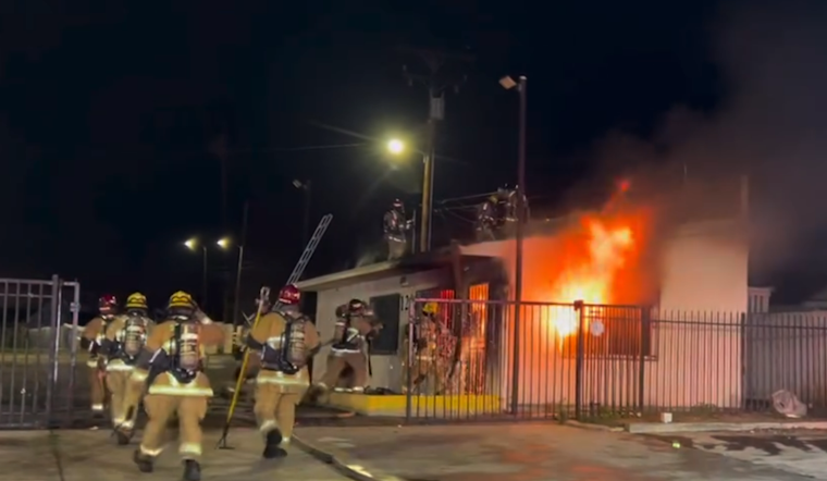 San Bernardino Firefighters Extinguish Blaze at Former Auto Dealership with Rapid Response