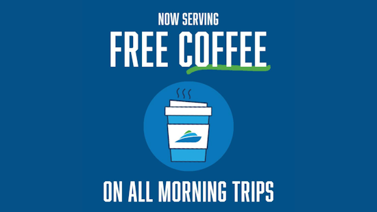 San Francisco Bay Ferry Brews Up Free Morning Coffee and Charitable Giving for Commuters