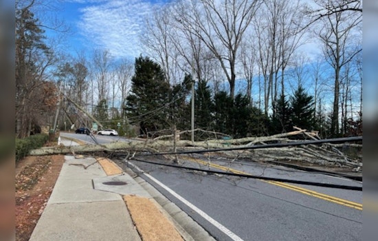 Sandy Springs Road Closure Continues as Crews Tackle Downed Tree, Power Lines on Mount Vernon Highway