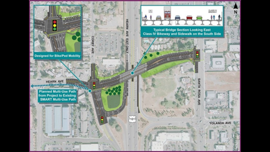 Santa Rosa Commuters Brace for Traffic Delays as U.S. 101/Hearn Avenue Interchange Project Begins