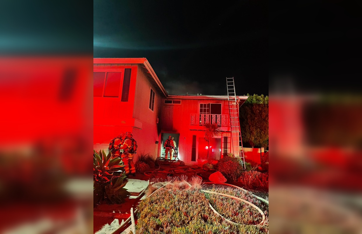 Seal Beach Home Engulfed by Blaze, Firefighters Save One, Another