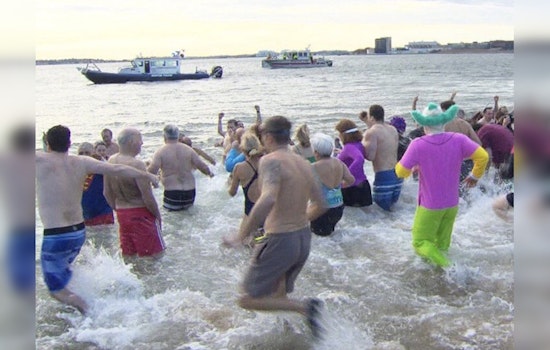 South Boston's L Street Brownies Dive into Charity with Annual Polar Plunge in Icy Dorchester Bay