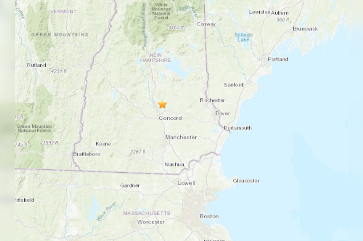 Highest magnitude earthquake in new hampshire