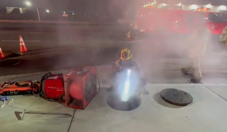 Specialized Orange County Fire Authority Teams Quench Subterranean Blaze in Stanton