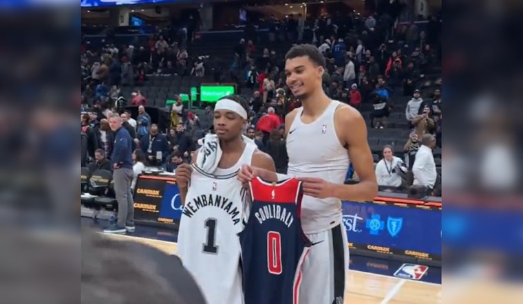 Spurs' Victor Wembanyama Climbs to No. 4 in NBA Jersey Sales, Spurs Merchandise Surges
