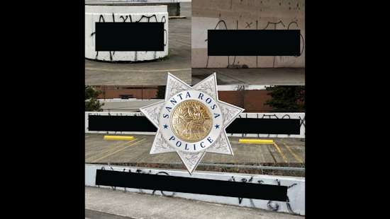 SRPD Arrests Two Suspects for Felony Vandalism and Gang-Related Graffiti in Downtown Santa Rosa