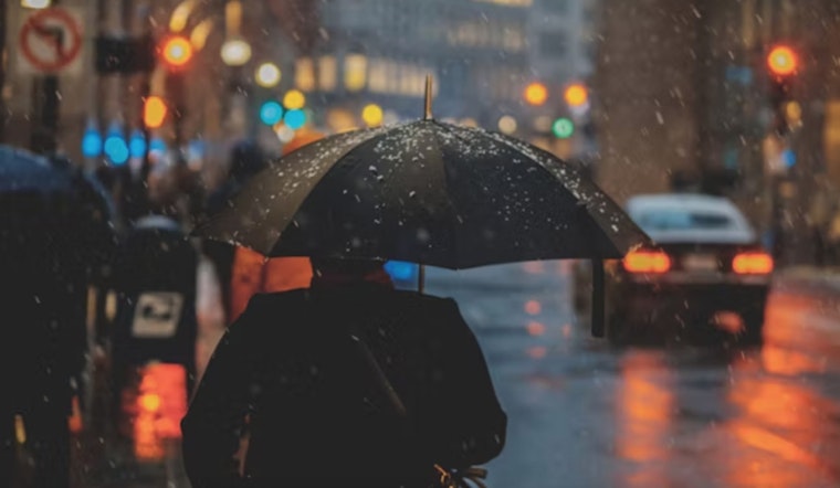 Stormy Weather Hits Houston Commuters with Rain and Thunderstorms Expected Through the Evening