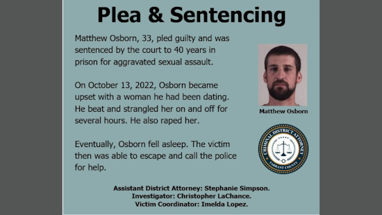 Tarrant County DA Hails Arlington Police for Role in Recent Sentencing After Plea Deal