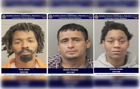 Three Arrested in Stolen Vehicle Case on North Freeway, Driver Held on $15,000 Bond
