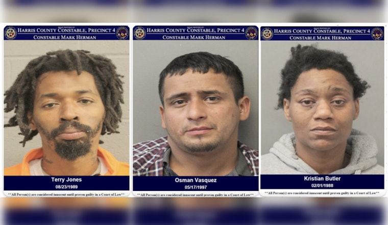 Three Arrested in Stolen Vehicle Case on North Freeway, Driver Held on $15,000 Bond