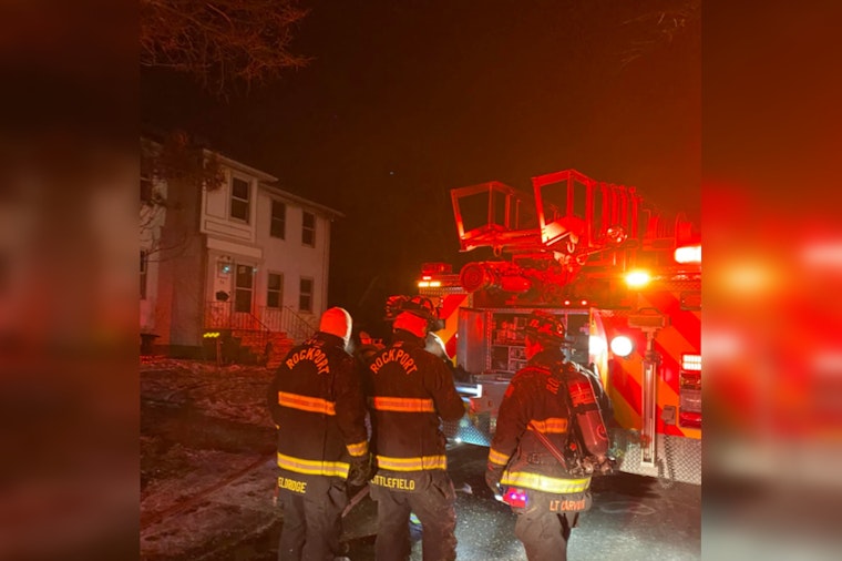 Three Injured, Including Officer, in Rockport House Fire Amid Challenging Winter Conditions