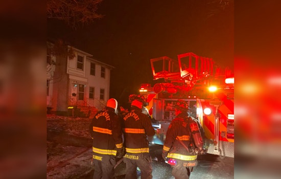 Three Injured, Including Officer, in Rockport House Fire Amid Challenging Winter Conditions