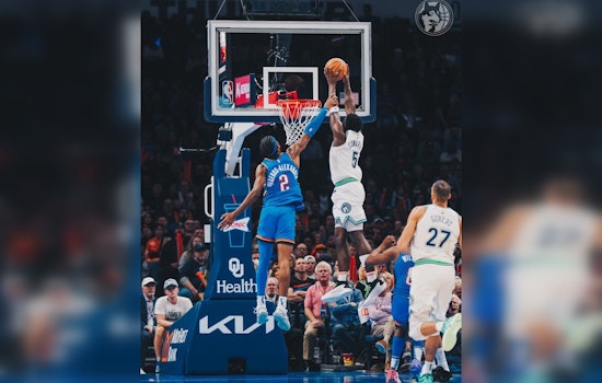Timberwolves Triumph Over Thunder 107-101, Edwards Scores 27 in Western Conference Showdown
