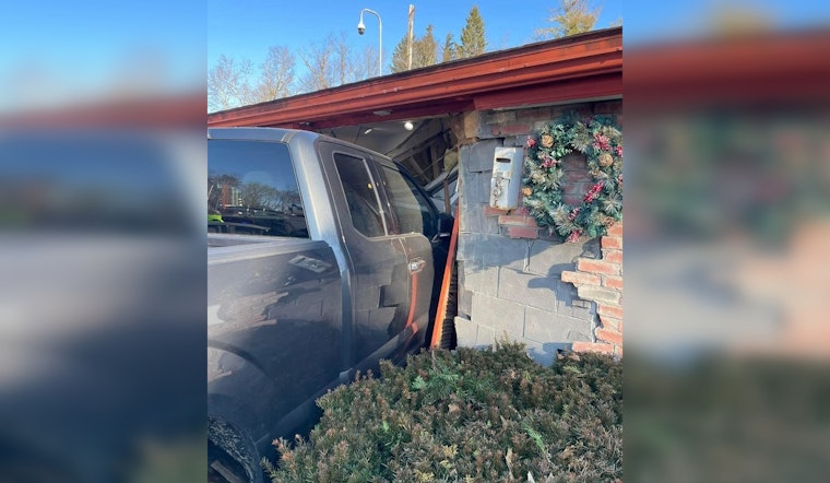 Truck Crashes Through Massachusetts Dealership, Close Call for Owner and Secretary at Christmas Motors in Maynard