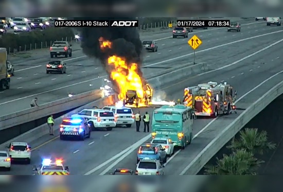 Truck Fire at Phoenix I-10/I-17 Interchange Causes Explosions and Major Traffic Disruptions