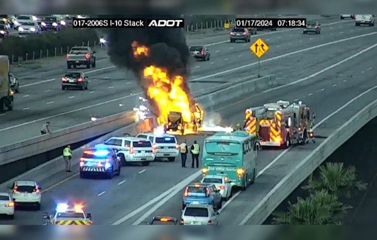 Truck Fire at Phoenix I-10/I-17 Interchange Causes Explosions and Major Traffic Disruptions