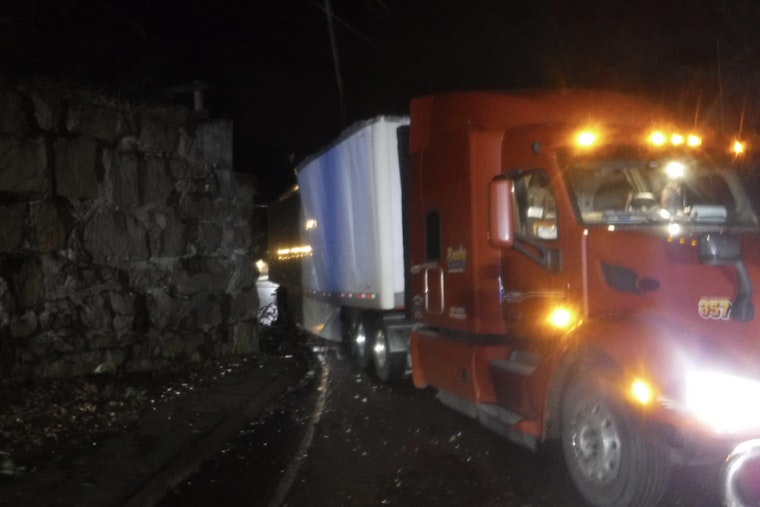 Truck Strikes MBTA Bridge in Canton, No Injuries as Police Ensure Public Safety