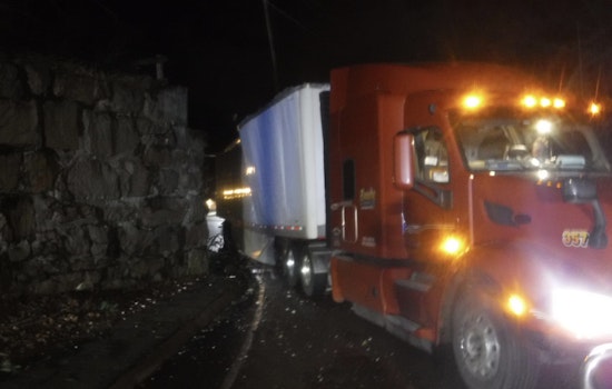 Truck Strikes MBTA Bridge in Canton, No Injuries as Police Ensure Public Safety