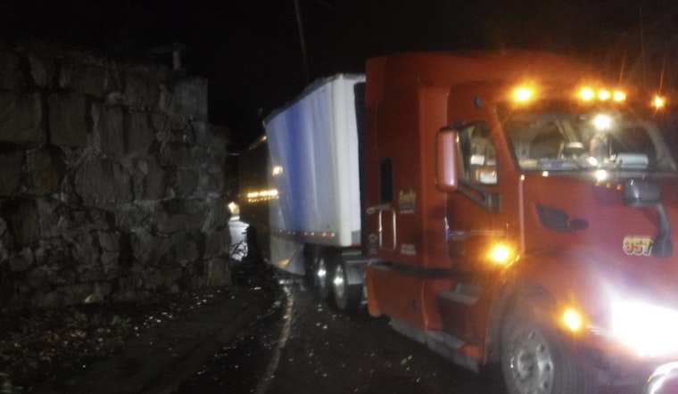 Truck Strikes MBTA Bridge in Canton, No Injuries as Police Ensure Public Safety