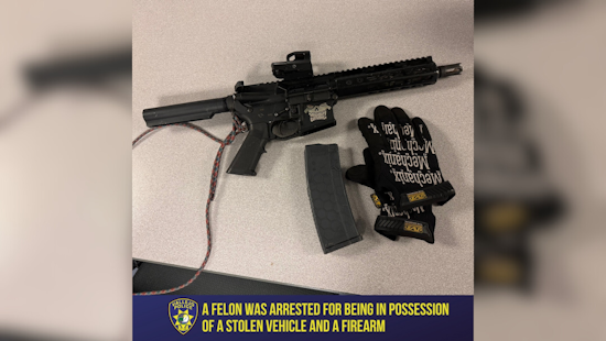 Vallejo Police Arrest Felon with Stolen Vehicle and Unregistered Firearm After Chase on New Year's Eve