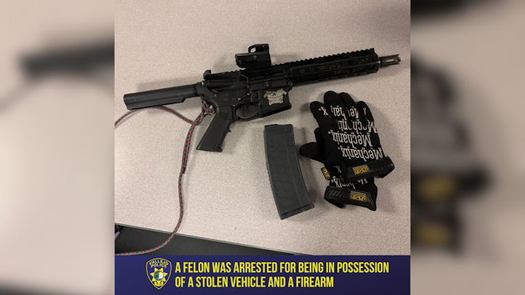 Vallejo Police Arrest Felon with Stolen Vehicle and Unregistered Firearm After Chase on New Year's Eve