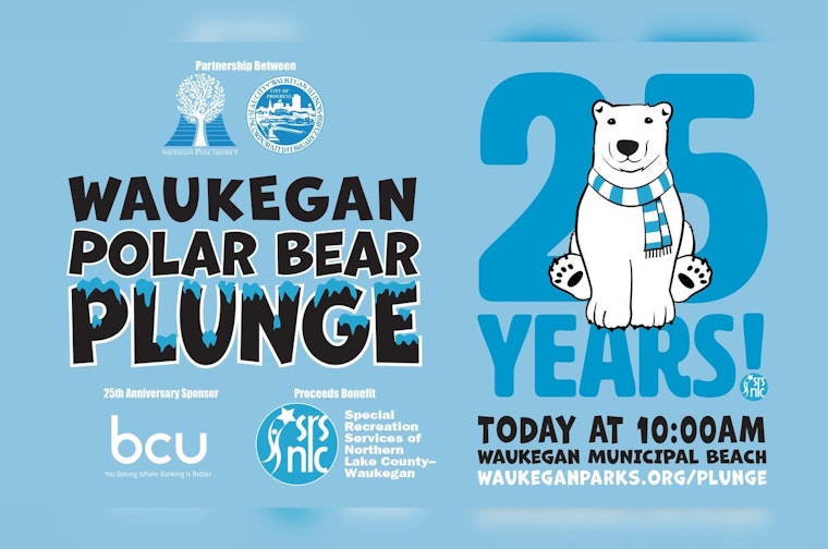 Waukegan Bravehearts Take Icy Lake Michigan Dip in 25th Annual Polar Bear Plunge for Charity