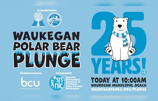 Waukegan Bravehearts Take Icy Lake Michigan Dip in 25th Annual Polar Bear Plunge for Charity
