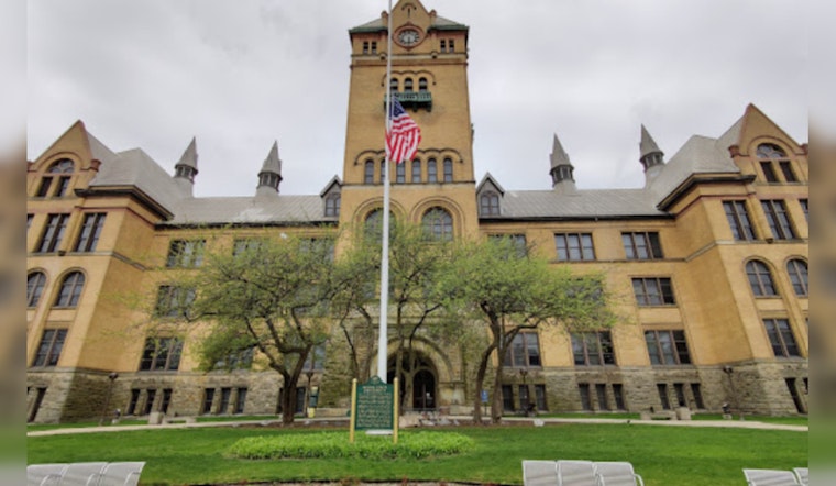 Wayne State University Lights Up Old Main in Detroit Lions' Honolulu Blue for NFC Championship