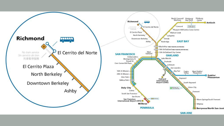 Weekend Travel Alert: BART Track Rebuilding to Cause Service Disruptions in East Bay