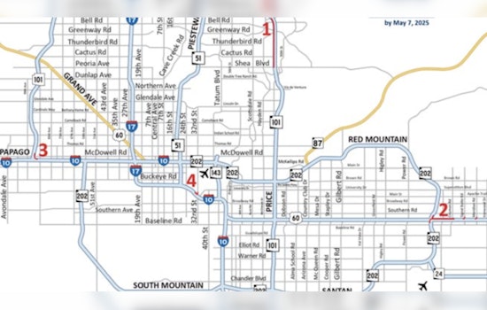 Weekend Travel Alert, Major Highway Closures in Phoenix Area, Detours Required