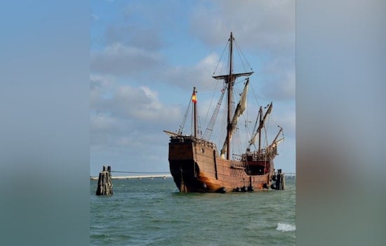 16th-Century Ship Replica Nao Trinidad Collides with St. Augustine’s Bridge During Power Loss