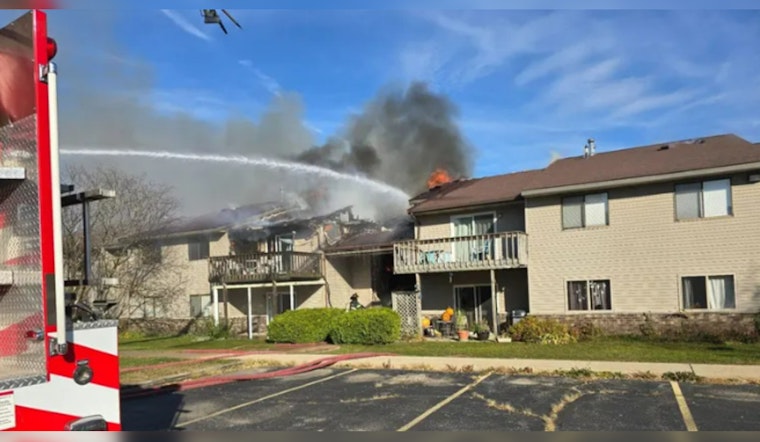 29 Residents Displaced, No Injuries Reported in Delavan Condo Fire; Red Cross Assists
