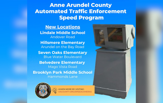Anne Arundel County Police Enhance School Zone Safety with New Speed Cameras