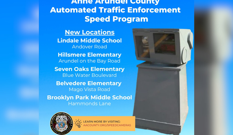 Anne Arundel County Police Enhance School Zone Safety with New Speed Cameras