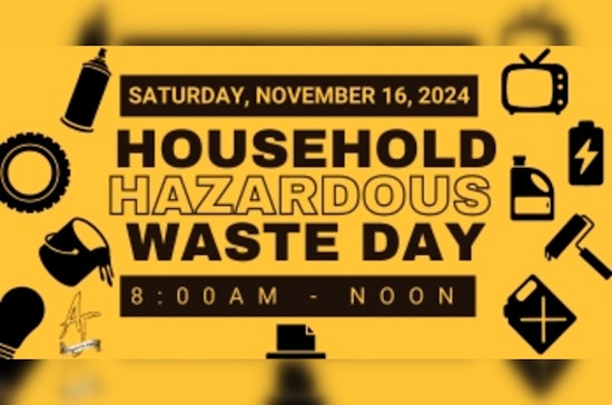 Apache Junction and Pinal County to Host Household Hazardous Waste Disposal Event on November 16