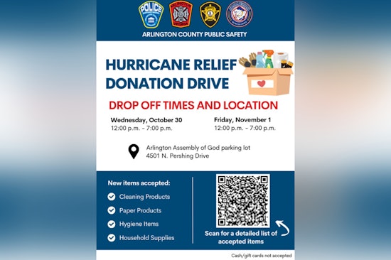Arlington County Agencies Rally Community Support for North Carolina Hurricane Relief Donation Drive