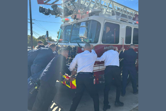 Arlington Fire Department Honors Tradition with Push-In Ceremony for New Truck 7