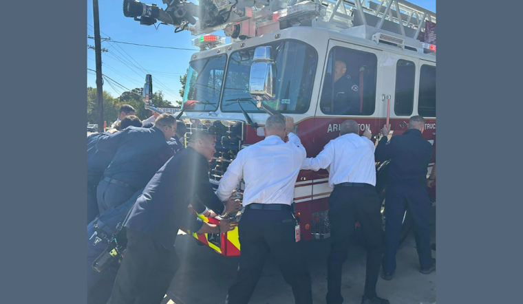 Arlington Fire Department Honors Tradition with Push-In Ceremony for New Truck 7