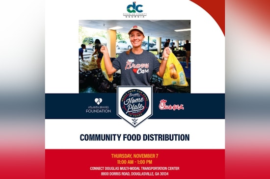 Atlanta Braves Foundation Teams Up with Chick-fil-A for Home Plate Project to Combat Food Insecurity in Douglas County