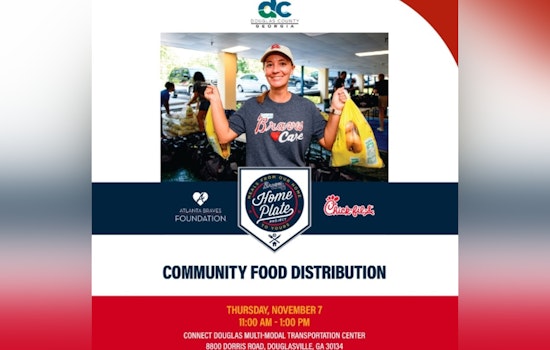 Atlanta Braves Foundation Teams Up with Chick-fil-A for Home Plate Project to Combat Food Insecurity in Douglas County