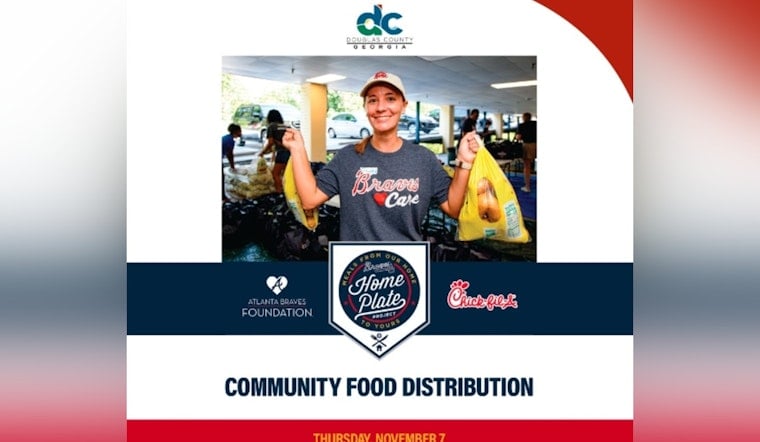 Atlanta Braves Foundation Teams Up with Chick-fil-A for Home Plate Project to Combat Food Insecurity in Douglas County