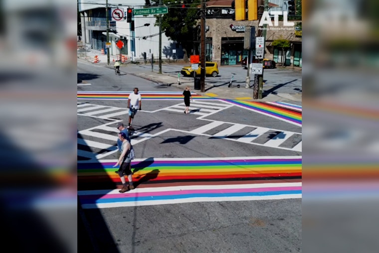 Atlanta Unveils Expanded LGBTQ Rainbow Crosswalk Ahead of 2024 Pride Celebrations