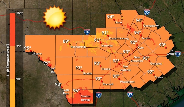 Austin Braces for Sweltering Weekend with Temperatures Rising into the Mid-90s