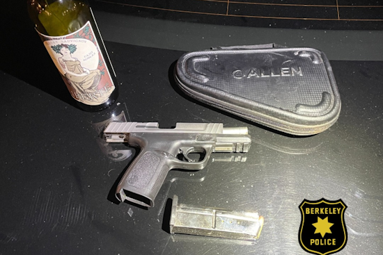 Berkeley DUI Check Leads to Concealed Handgun Discovery, Alameda Man Arrested