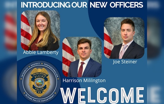 Blaine Police Department Welcomes Three New Officers to Strengthen Local Law Enforcement