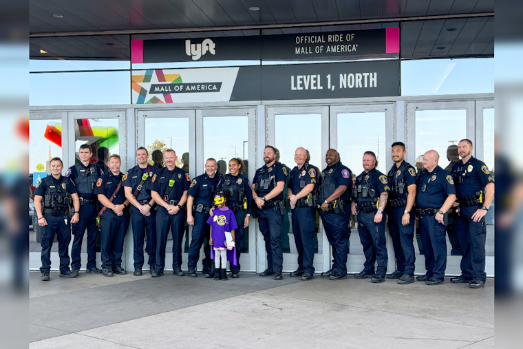 Bloomington Celebrates Young Hero, Make-A-Wish and Police Department Rally for Za'Nari's Superhero Birthday at Mall of America