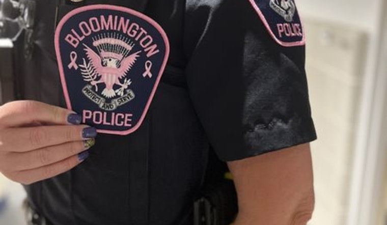 Bloomington Police Department Champions Breast Cancer Awareness with Pink Patch Project