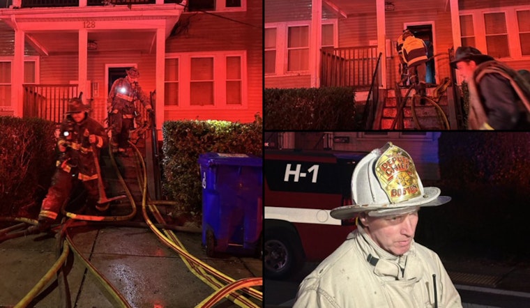 Boston Fire Department Battles Blaze at Capen Street Home, Displacing 15 with No Injuries Reported